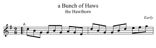 a Bunch of Haws - staff notation