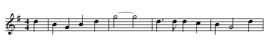A Cobbler Bold - staff notation