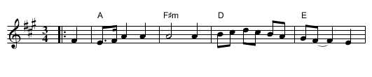 A Cold Frosty Morning - staff notation