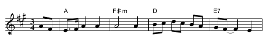 A Cold Frosty Morning - staff notation