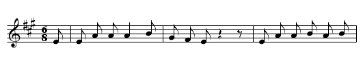 A Dashing lad from Buckingham - staff notation