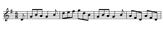 A Draught of Ale - staff notation