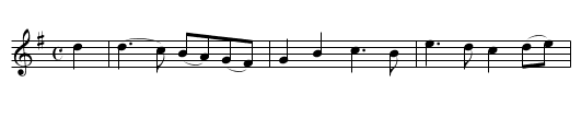 a DREAM O' MEMORIE - staff notation