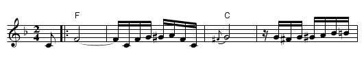 A Dreidele Far Alle - Freilachs - staff notation