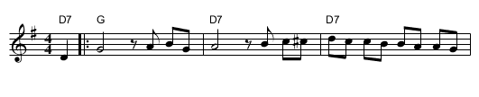 A dreidele far alle - staff notation