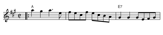 A & E Rag - staff notation