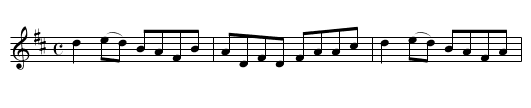 A Favorite Reel - staff notation