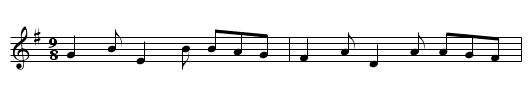 A fig for a kiss - staff notation