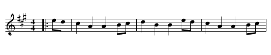 A Gaelic Air - staff notation