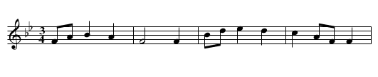 A gdziez Jasiu jedziesz, Jasienenku panie - staff notation