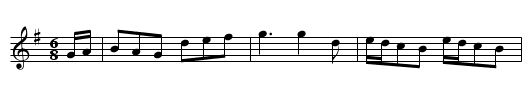 A Good Minuet - staff notation