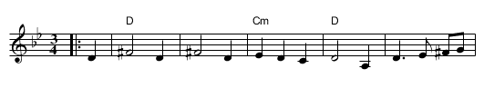 A Good Night #2 - staff notation