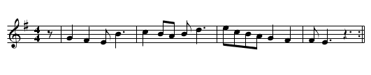 A Honeyed Lip - staff notation