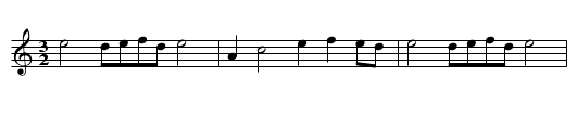 A Hornpipe by Mr. Farrer's - staff notation