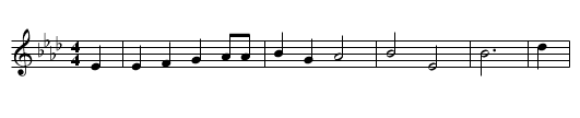 A Hundred Years Ago - staff notation