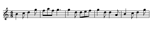 A Jigg - staff notation