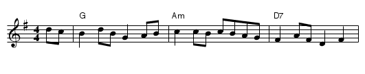 A La 'Page' - staff notation