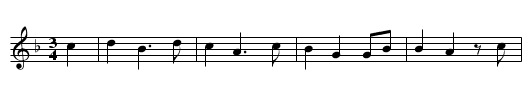 A LIEDLA Z SINGA - staff notation
