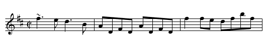 A Long Way From Home - staff notation