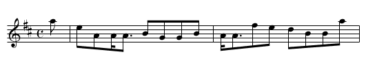 A mhisg a chuir an Nolig oirn' - staff notation