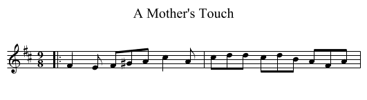 A Mother's Touch - staff notation
