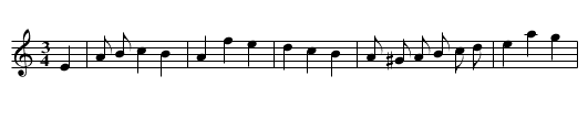A New Beginning - staff notation