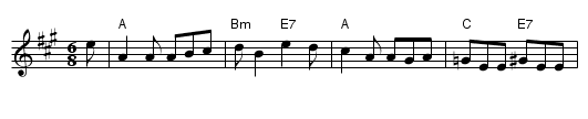 A Pinch Of Saltire - staff notation