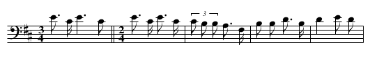 A Prairie Fire - staff notation