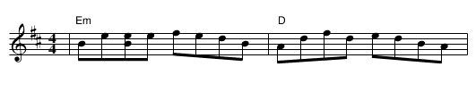 A Reel for Helen - staff notation