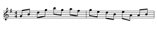 A Reel - staff notation