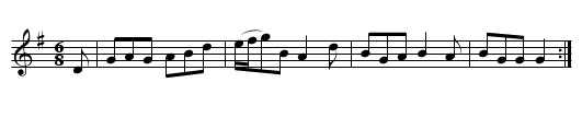 a Rock & a wi Pickle Tow. - staff notation