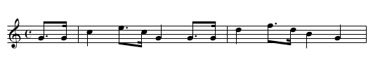 A Russian March - staff notation