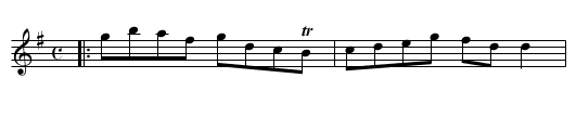 A SCOTCH REEL - staff notation