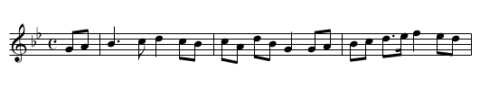 A Scotch Song - staff notation