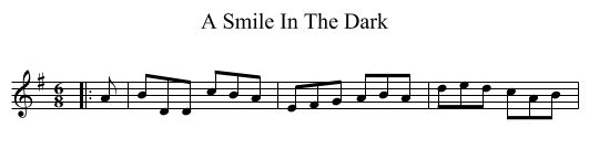 A Smile In The Dark - staff notation
