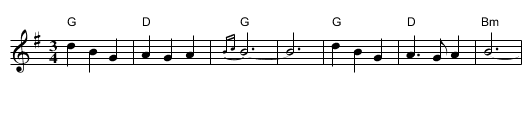 A Song For Helen - staff notation