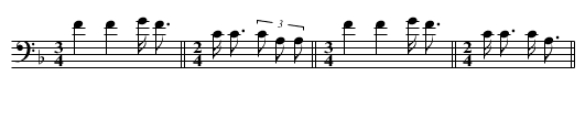 A Spotted Horse - staff notation