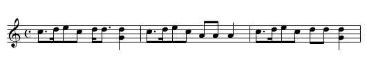 A Strathspey Reel - staff notation