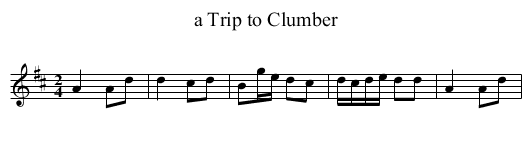 a Trip to Clumber - staff notation