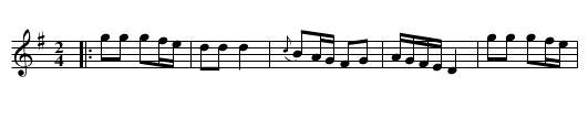 a Trip to Flanders - staff notation