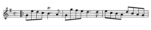 A Trip to the Nunr'y - staff notation