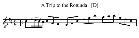 A Trip to the Rotunda   [D] - staff notation