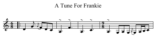 A Tune For Frankie - staff notation