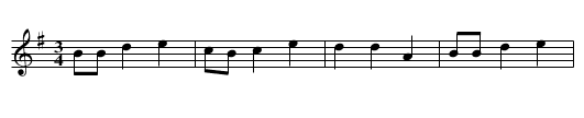 A utonal popielarczyk - staff notation