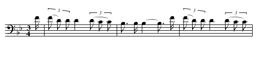 A Voice I Sent - staff notation