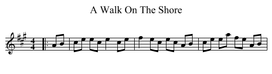 A Walk On The Shore - staff notation