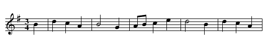 A Waltz - staff notation