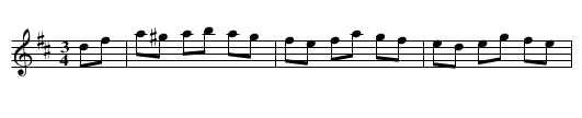 A Waltz - staff notation