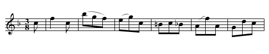 A Waltz - staff notation