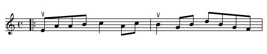 A WEE CUP O' TEA - staff notation
